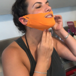 מסכה לטיפול בסנטר כפול ועיצוב קו צוואר